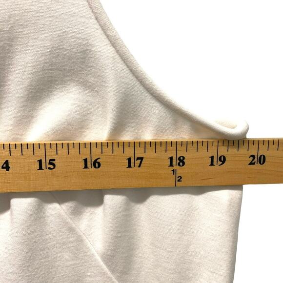 Tibi New York White Sleeveless Dress Rounded Hem Size L - Picture 4 of 7
